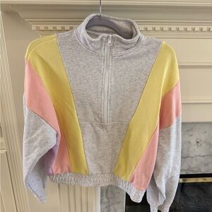 BB Dakota by Steve Madden Gray, Yellow, and Pink Jacket